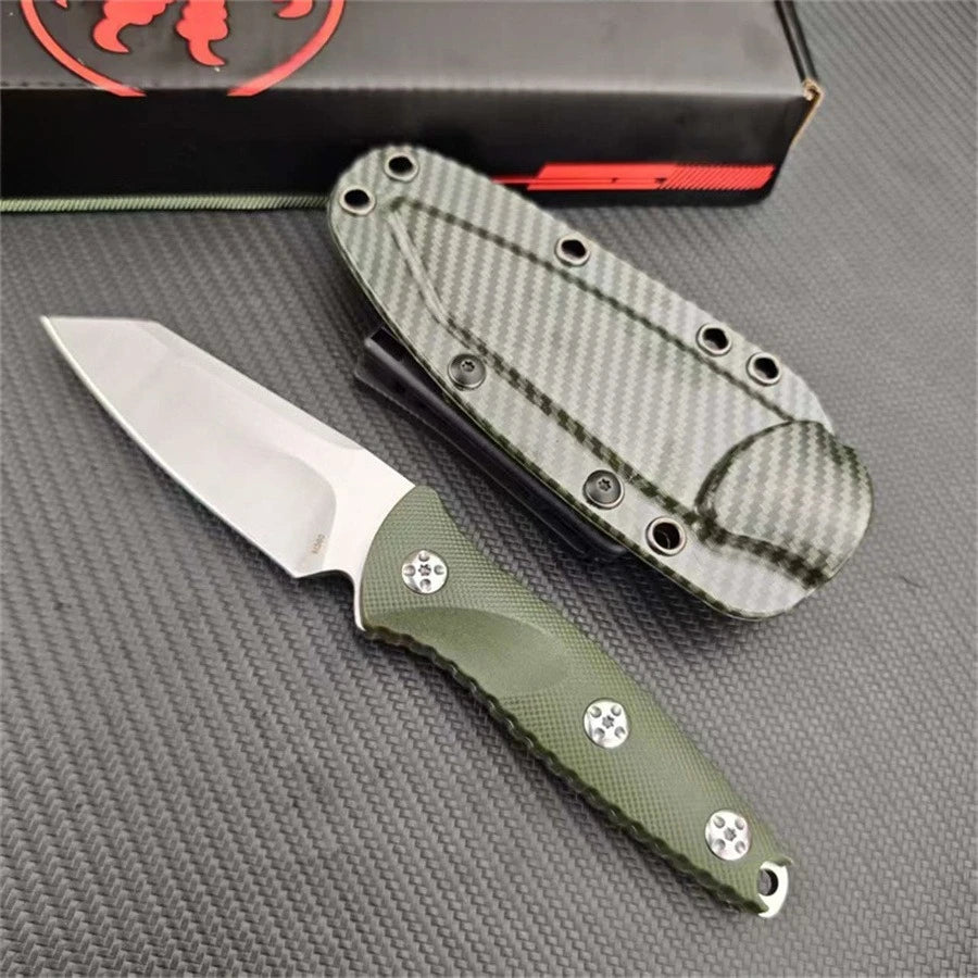 Socom Alpha Warcom Fixed Blade Knife, 3.72" Wharncliffe Blade – Green