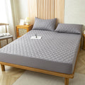 Waterproof Fitted Mattress Protector - 100% Waterproof Bed Cover – Gray