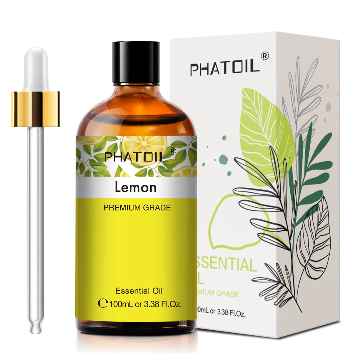 Phatoil 100ml Pure Natural Essential Oil for Diffusers and DIY Crafts – Lemon