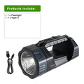 Rechargeable LED Tactical Flashlight, 10,000mAh Solar & USB Power – Hand lantern