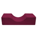 Memory Foam Eyelash Extension Pillow with Neck Support and Side Pockets – Red-Flannel