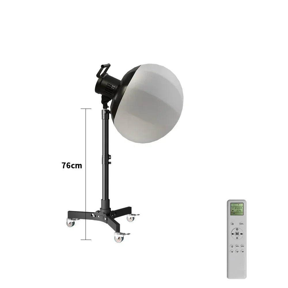 135W Dimmable LED Studio Lighting Kit with Softbox and 2m Stand – 76cm Stand kit 2