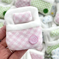 Mini Plush Four-Leaf Clover Sleeping Bag Doll Accessory – Pink