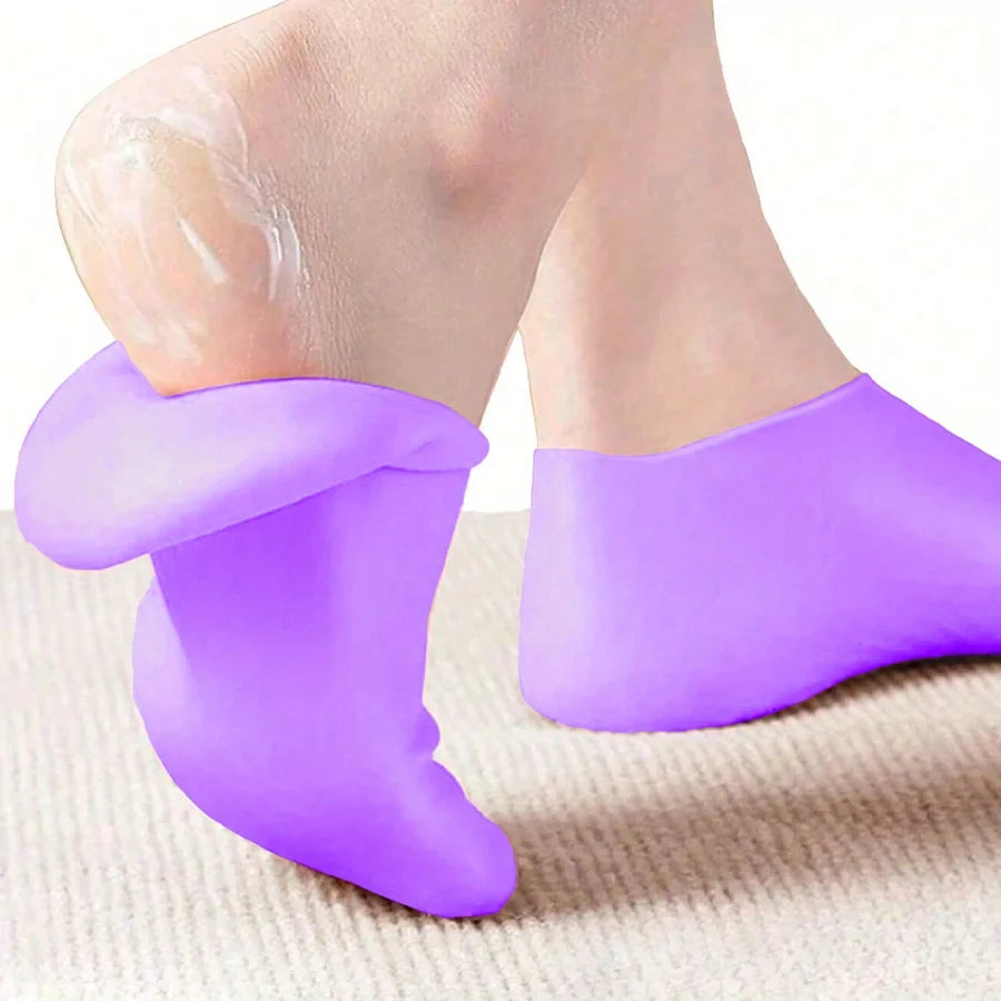 Moisturizing Rubber Gel Foot Socks for Dry Cracked Feet – 1 pairs (2)
