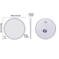 Luvodi 80cm Round LED Bathroom Mirror with Anti-Fog and Touch Control – 80cm (32inch)