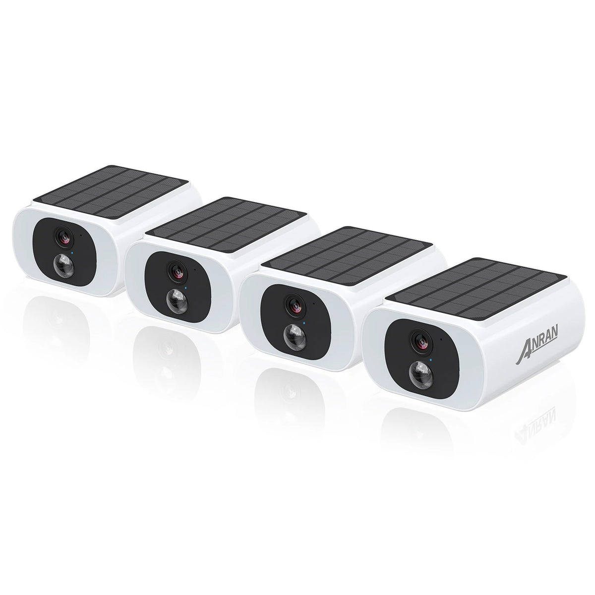 Anran Outdoor Wireless Solar Security Camera, 3MP with Color Night Vision – 4pcs Cam ANRAN APP
