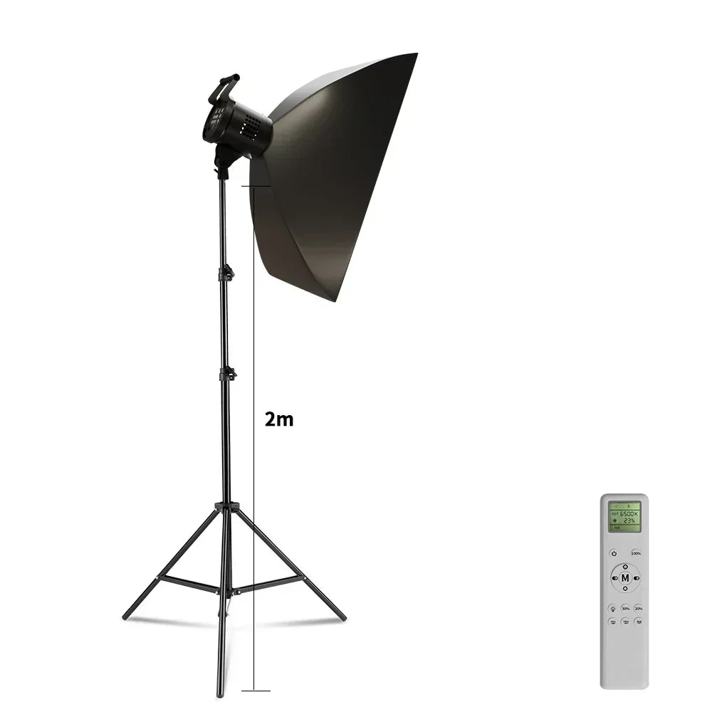 135W Dimmable LED Studio Lighting Kit with Softbox and 2m Stand – 60x90 Softbox Tripod