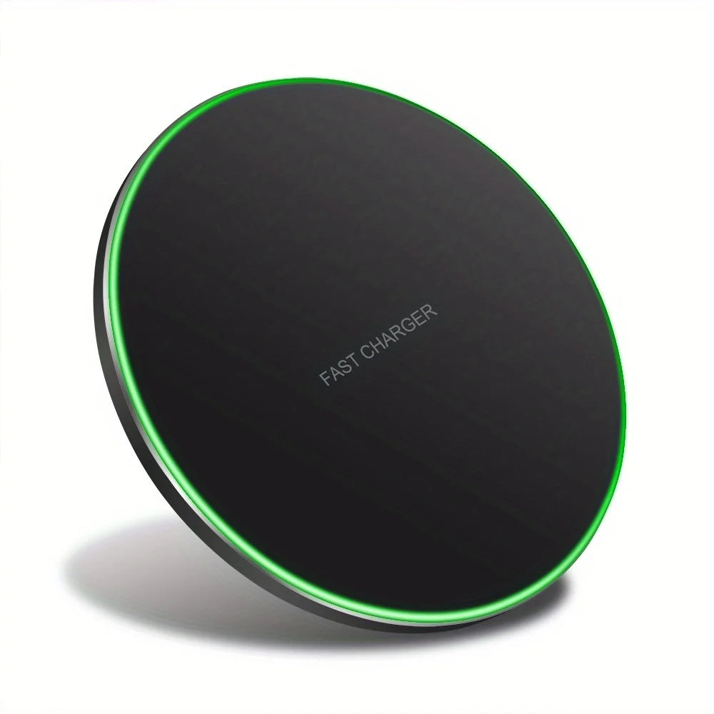Wireless Charging Pad for iPhone, Samsung, Pixel and Qi-Enabled Devices – Black No Cable