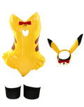 Mobbunny Yellow Bunny Girl Bodysuit Lingerie Set with Accessories – Yellow