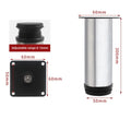 Adjustable Stainless Steel Furniture Legs, 50mm–300mm Cabinet & Sofa Feet – 300mm