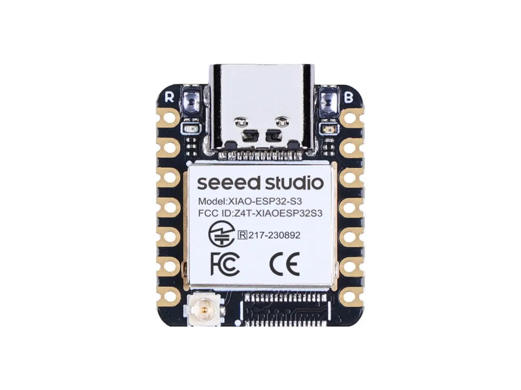 ESP32-S3 microcontroller development board with USB-C port.