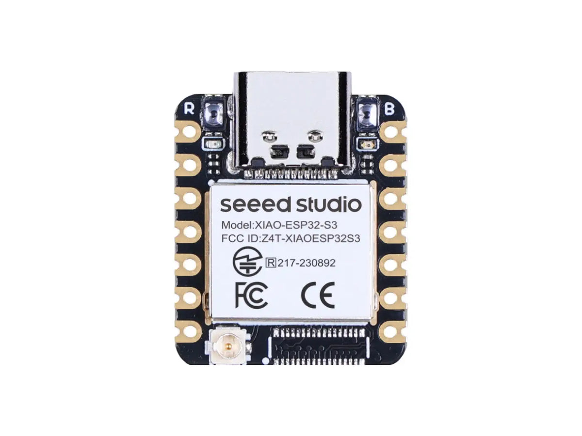 ESP32-S3 microcontroller development board with USB-C port.
