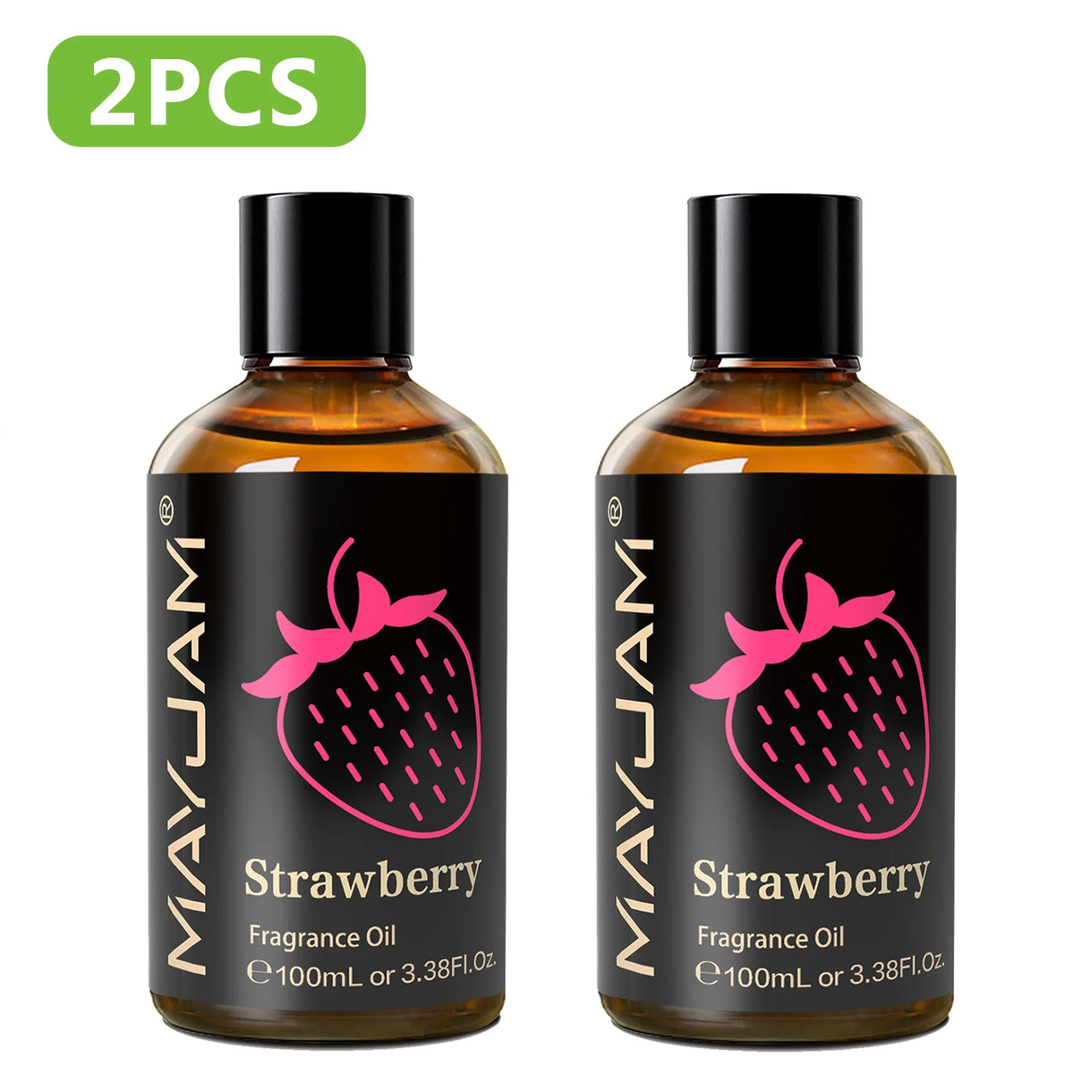 Mayjam 100ml Fragrance Oil for Aromatherapy and Candle Making – 2pcs Strawberry