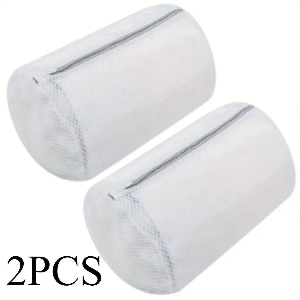 360° Versatile Canvas Shoe Washing Bag for Sneakers and Laundry – 2Pcs