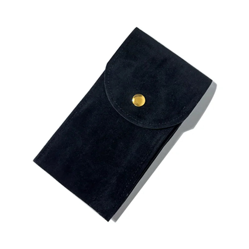 Embers Flannelette Watch Travel Storage Case, 13x7cm – B-Black