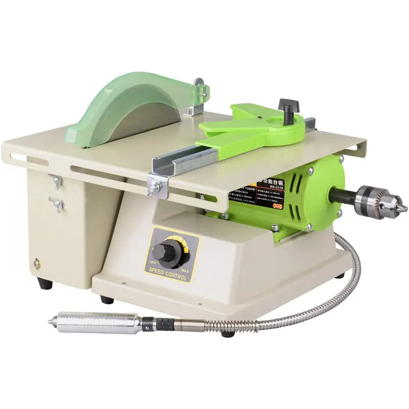 Multifunction jewelry rock polishing bench machine with speed control