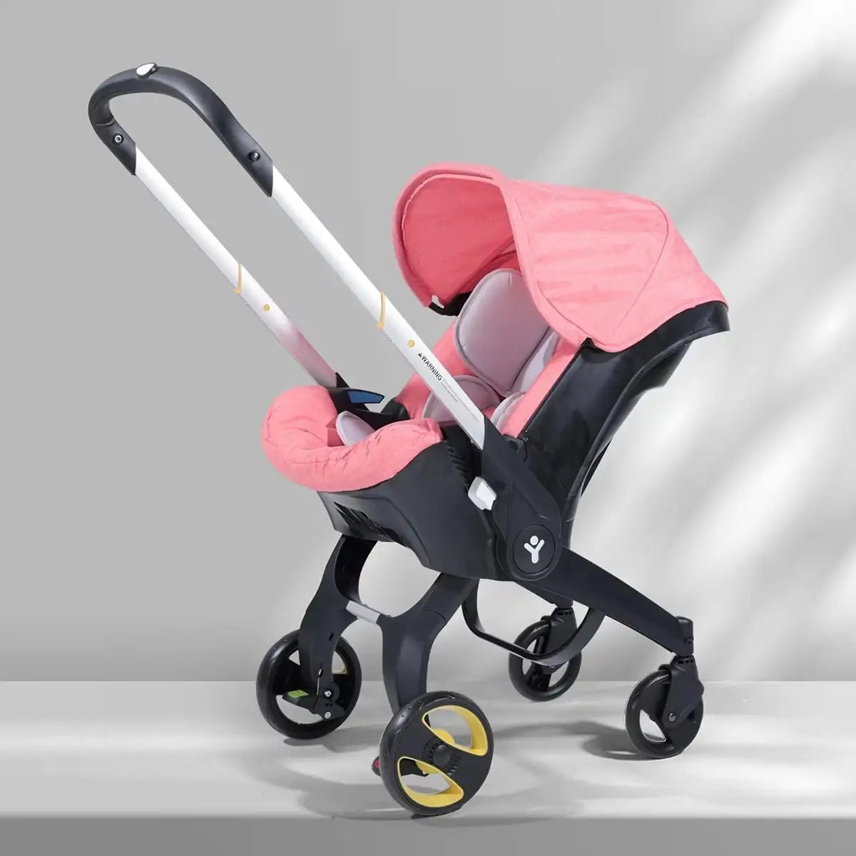 3-in-1 Baby Travel System Stroller and Infant Car Seat – Pink