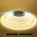 AC 110V 220V LED Strip With 2PIN Cable 240Leds/M IP44 3000K 4000K 7000K Self Adhesive Flexible Ribbon Stripe Home Decor Light – Warm White