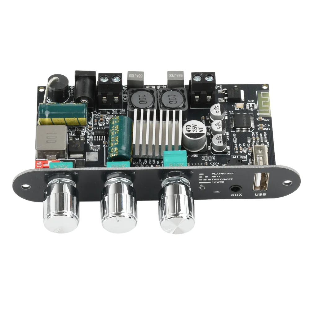 100W Mono Bluetooth 5.3 Amplifier Board with TPA3116D2 Boost Circuit – 1Pcs