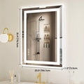 JHK 36" x 24" LED Bathroom Vanity Mirror, Tempered Glass with Dimmable Light – 32L x 24W