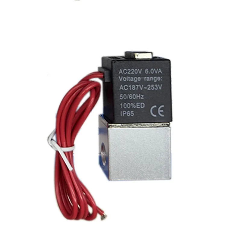 2-Way Normally Closed Solenoid Valve, 1/4" Port for Gas and Water – No Fittings