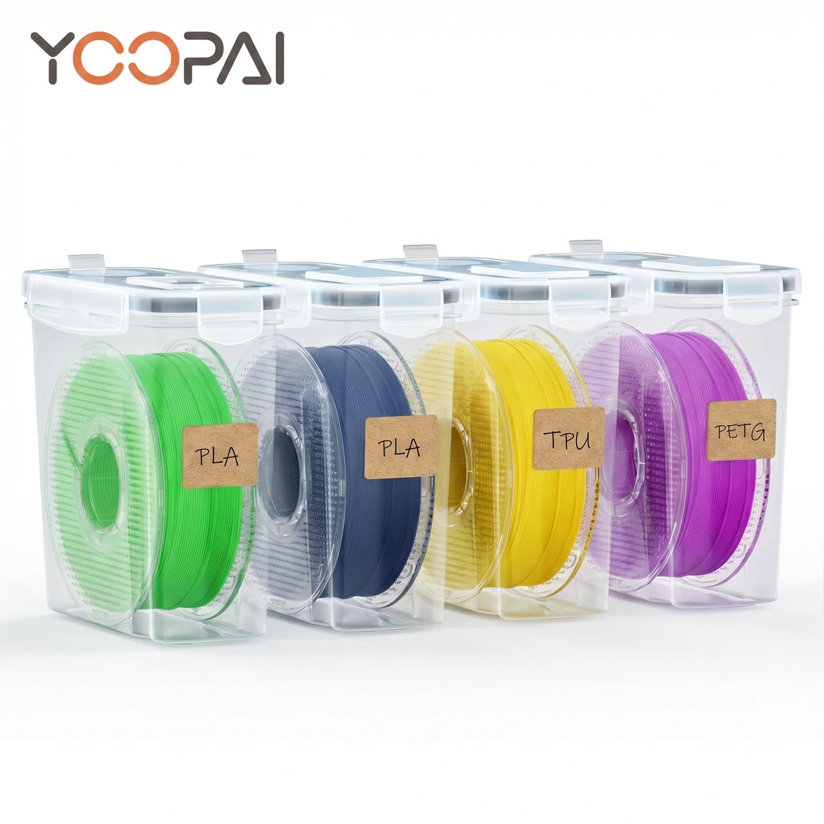 Yoopai 3D Filament Storage Box, Dust and Moisture Proof Rack – 4 Box