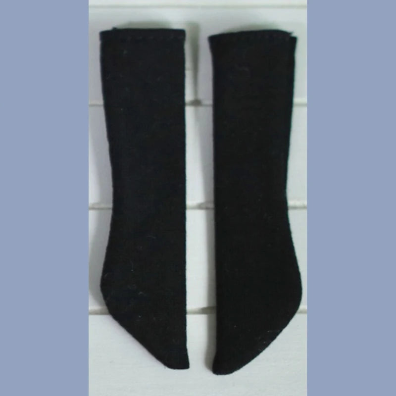 1/6 Scale Lace Socks for Blythe, Licca, Azone and Pullip Dolls – F-Black Socks