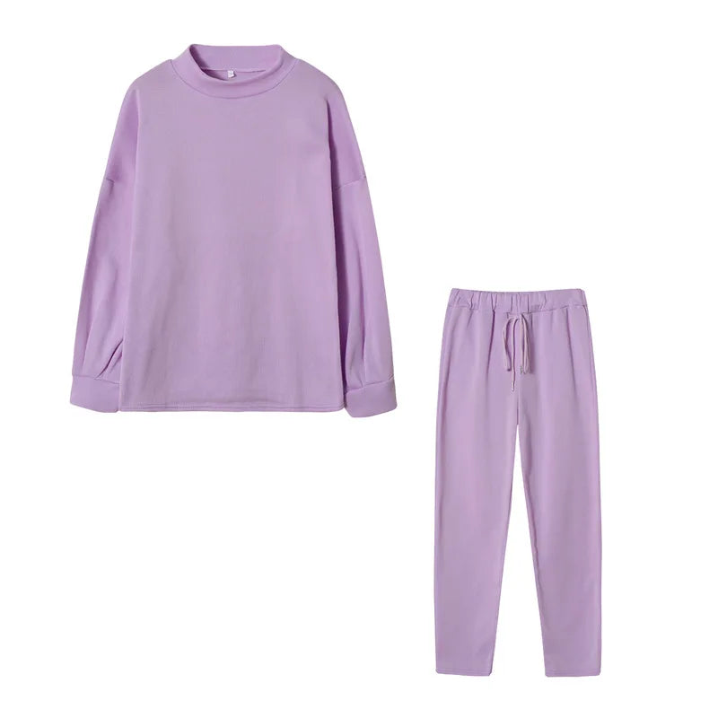 Women's 2-Piece Tracksuit Hoodie and Jogger Pants Set – C