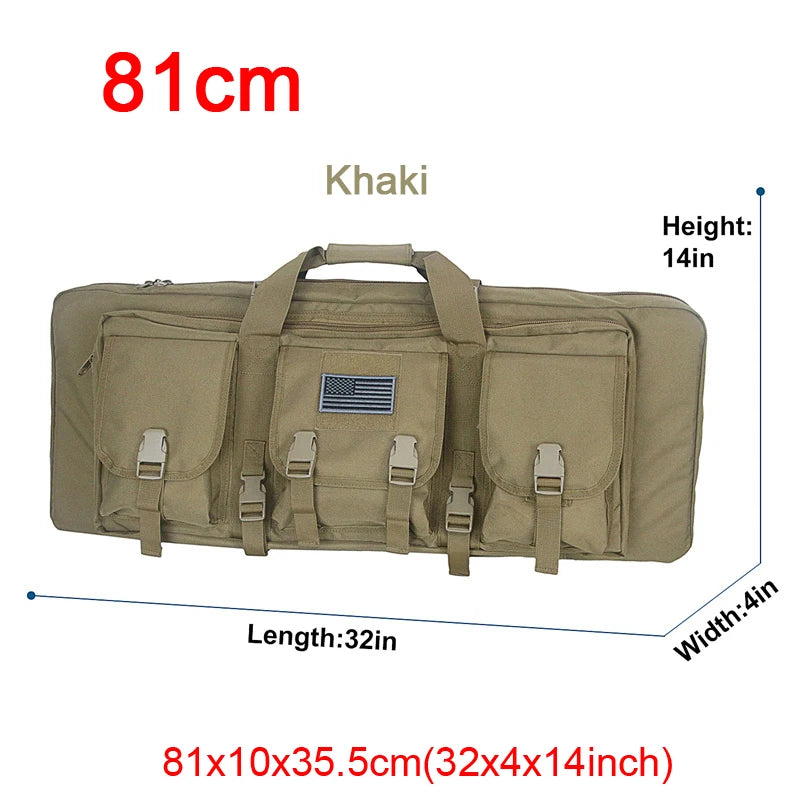Tactical Double Rifle Case Backpack, 81–122 cm – 81cm TAN