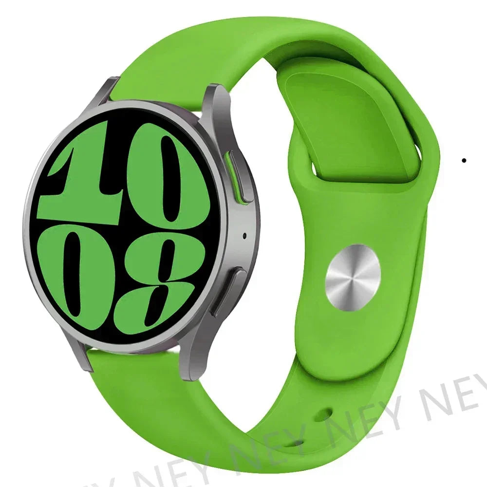 Silicone Sport Band for Samsung, Huawei, Amazfit & Garmin Smartwatches – Grass-green-4