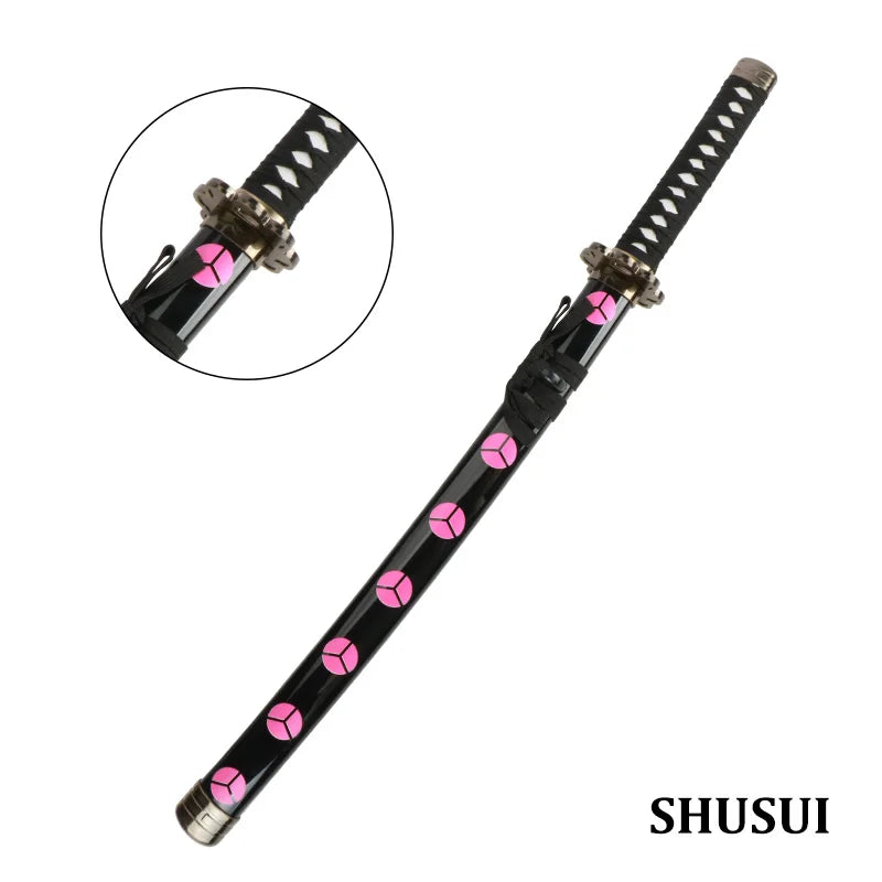 3-Piece Roronoa Zoro Katana Cosplay Set, 80 cm Bamboo Replica – Shusui