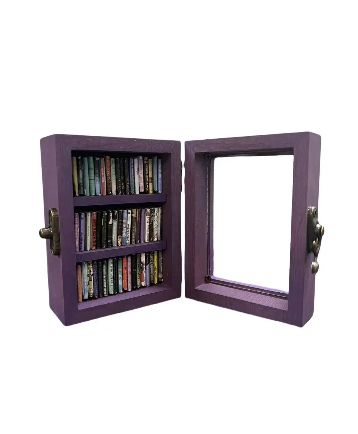 Wooden Anti-Anxiety Bookshelf Desk Ornament, Shake Away Stress Decor – 1