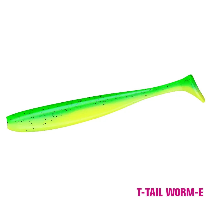 Tsurinoya T-Tail Soft Fishing Lures, 55mm–120mm Artificial Baits – T Tail-E