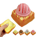 Bread Ice Cream Squeeze Toy, 7x7 cm Slow Rising PU Foam Sensory Relief – A