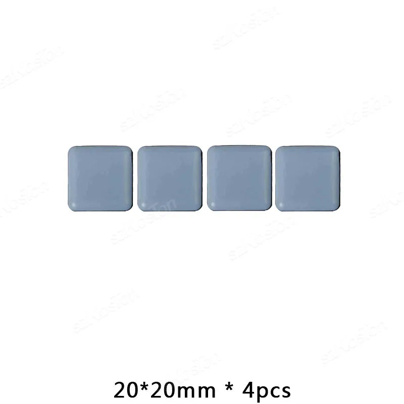 4-Piece Furniture Glider Sliding Pads, PE Plastic Floor Protectors – 20x20mm