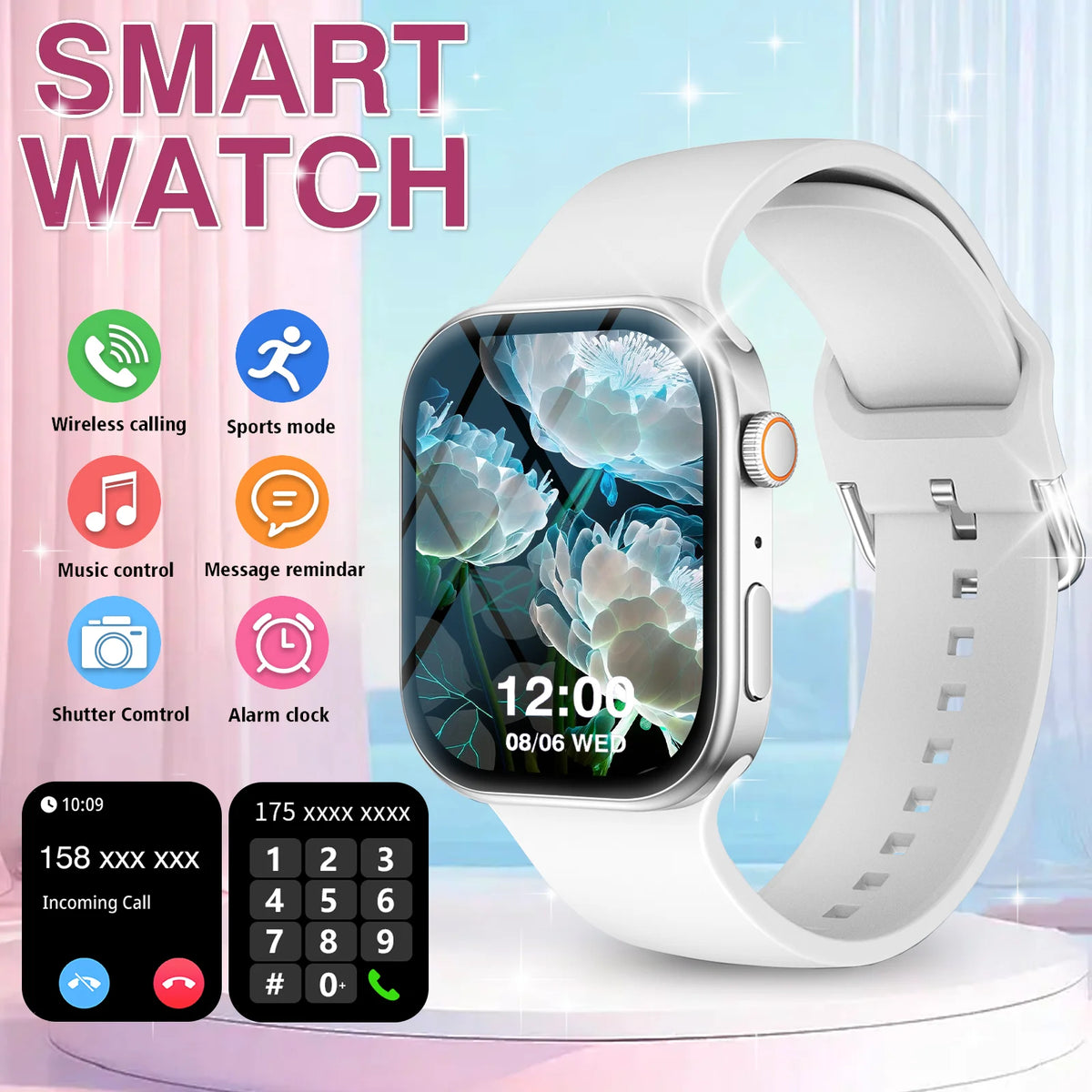 Odelettevcy Smart Watch with Bluetooth Calls and Fitness Tracking – Best Black