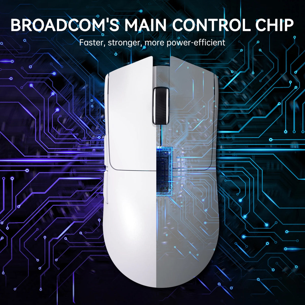 Attack Shark X11 lightweight wireless gaming mouse with RGB lighting and ergonomic design – view 4