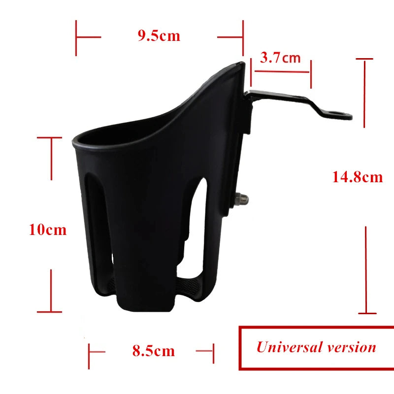Universal Motorcycle and Bike Drink Holder in Black Plastic – Cup-holder-universal