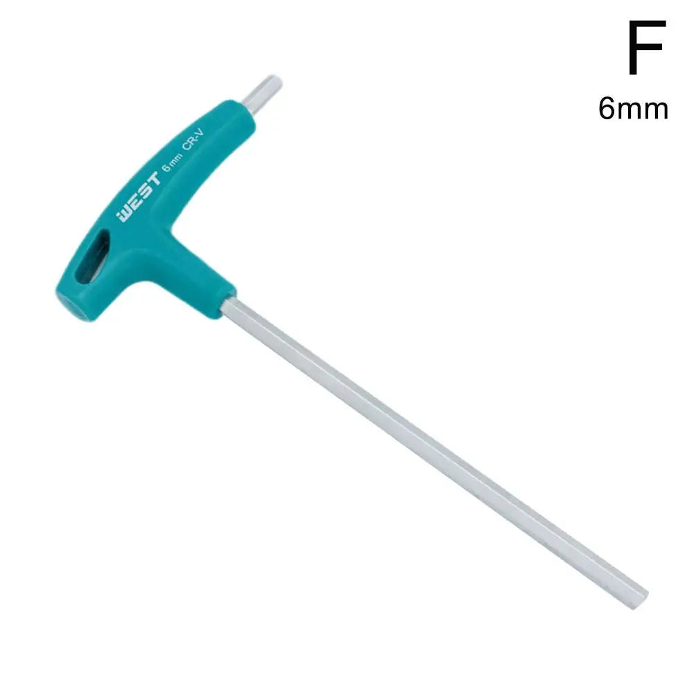 Professional T-Handle Hex Wrench, CRV Steel, 2mm–10mm Sizes – 6.0mm