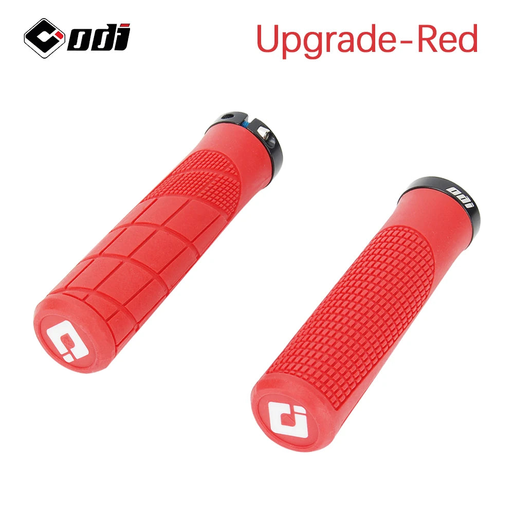 ODI Rubber Lock-on Handlebar Grips for MTB and Road Bikes – Red OG-10
