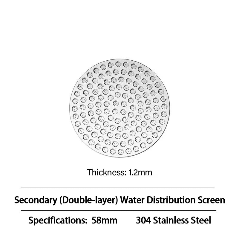 Reusable Stainless Steel Espresso Puck Screen, 51mm, 53mm, or 58mm – 58mm