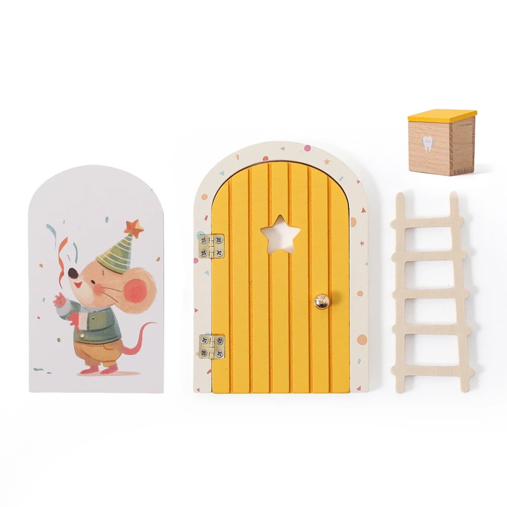 Wooden Fairy Elf Door Miniature Craft Decoration and Tooth Box – 2