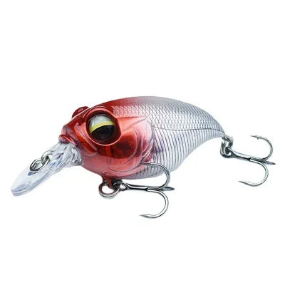 Crankbait Wobbler Fishing Lure, 38mm/8g or 48mm/11g, Sinking Artificial Bait – K