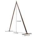 8.2ft Vintage Wooden Wedding Arch Backdrop Triangle Stand – Brown