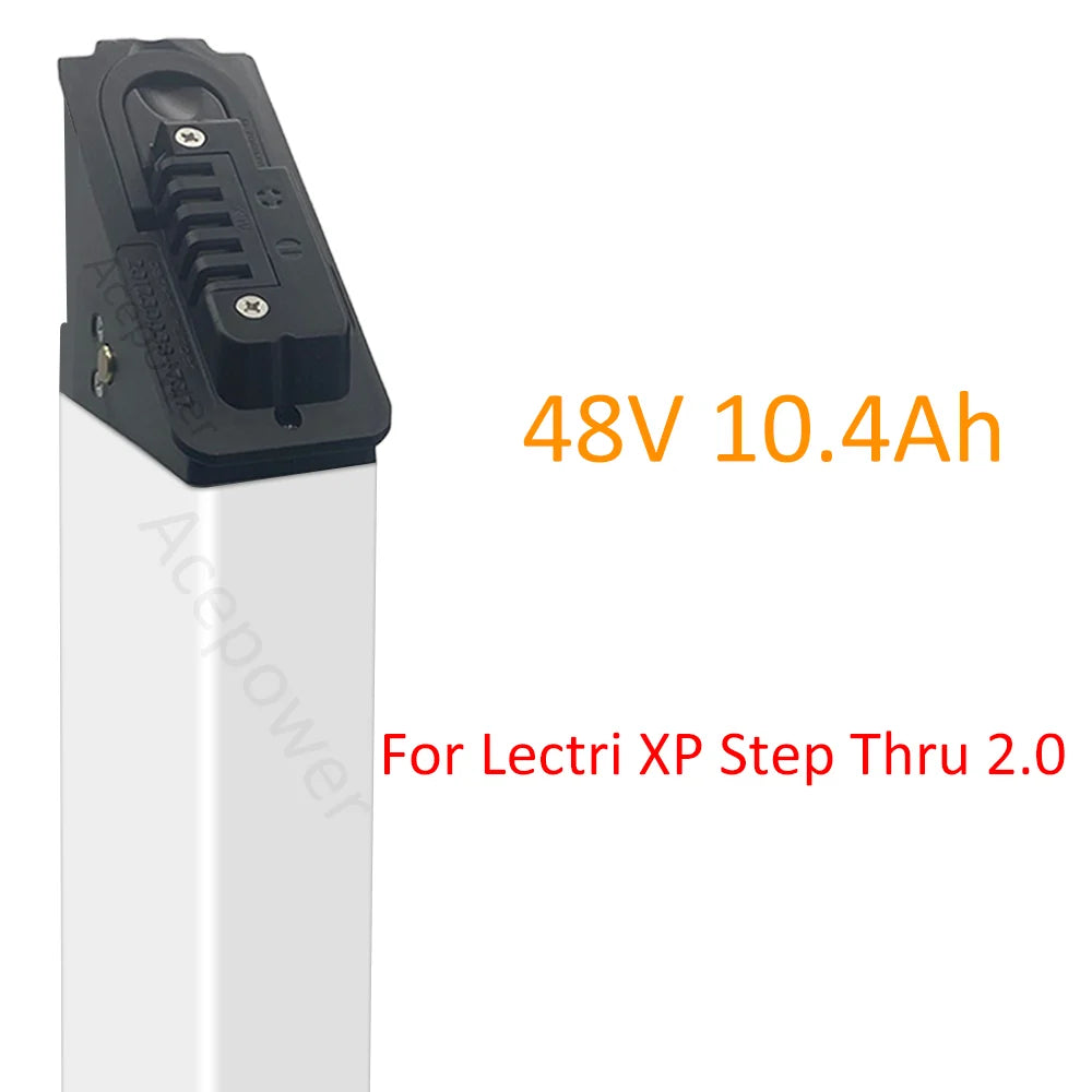 48V Ebike Battery for Lectri XP 1.0/2.0 and Step-Thru, 10.4Ah–14Ah – 48V10.4Ah Step2.0