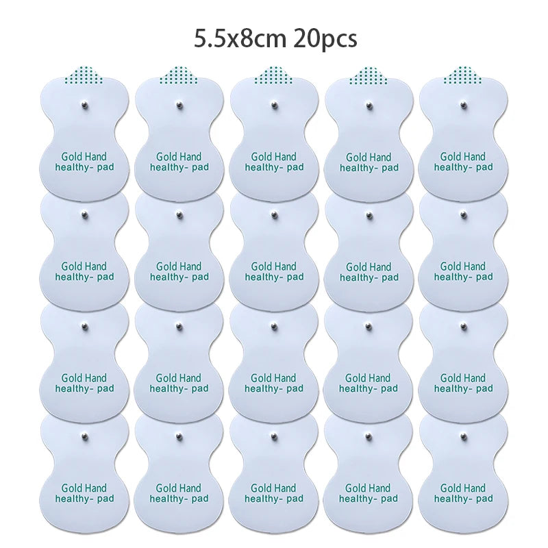 Dual-Channel TENS Muscle Stimulator with 8 Electrode Pads – 20pcs