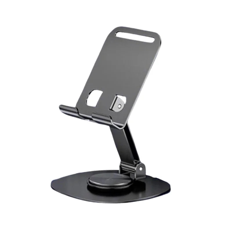 Rotating Stainless Steel Desk Phone and Tablet Holder – B