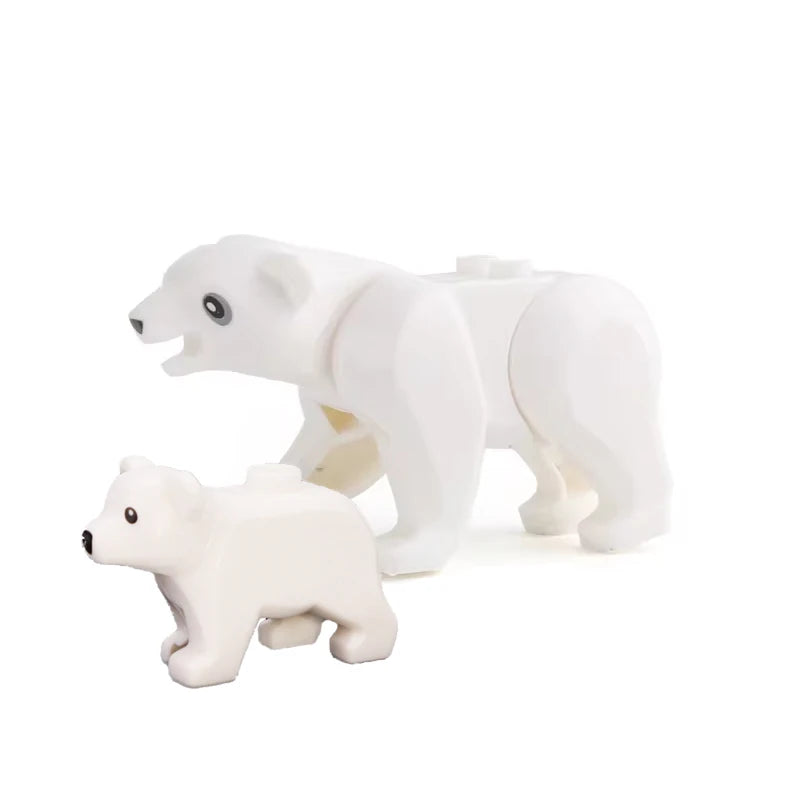 MOC Farm and Zoo Animal Building Blocks, Compatible with Small Bricks – 2PCS (20)