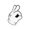 Cartoon Finger Gesture Enamel Pin Zinc Alloy Brooch Badge – QHXZ2826