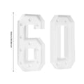 100cm Light Up Numbers DIY Decor Kit for Birthday Parties – 60